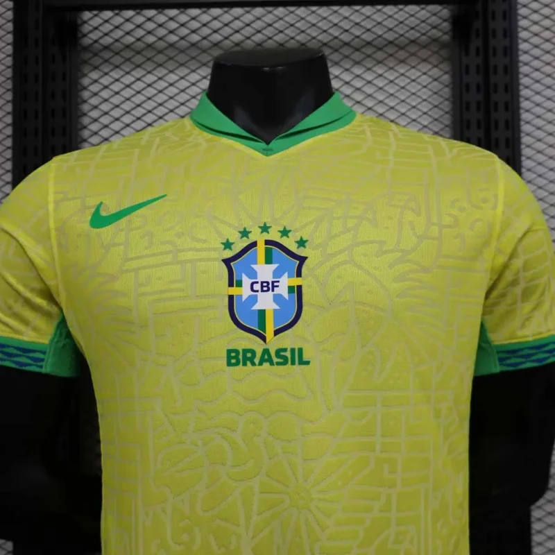 2024 Player Version Brazil Home Soccer Jersey 1:1 Thai Quality - Image 3