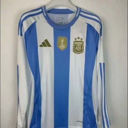 2024 Argentina Home Long Sleeve Football Shirt 1:1 Thai Quality