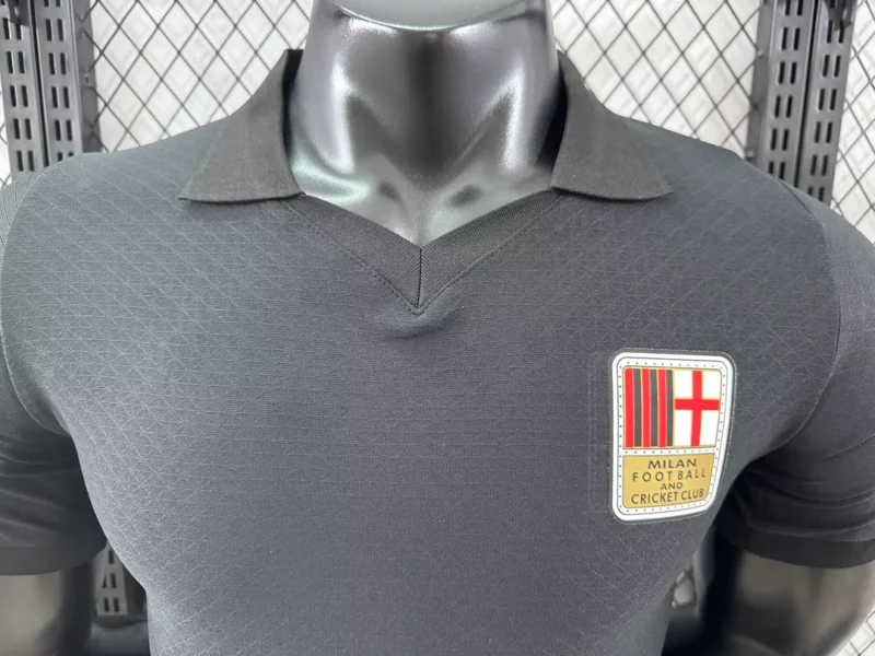2024/2025  Player Version AC Milan 125th Anniversary Edition Black Football Shirt 1:1 Thai Quality - Image 3