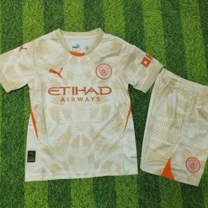 2024/2025 Manchester City Goalkeeper Football Shirt 1:1 Thai Quality Kids Size