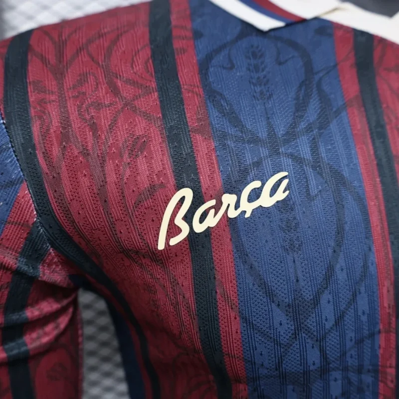 2025/2026 Player Version Long Sleeve Barcelona 125th Anniversary Edition Football Shirt 1:1 Thai Quality - Image 4