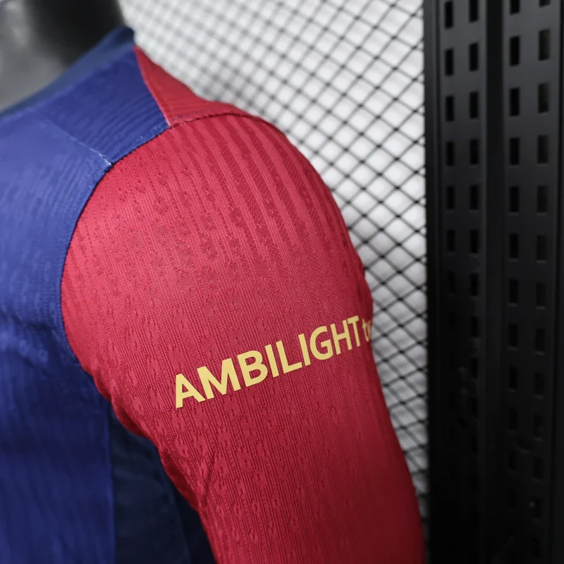 2024/2025 Player Version Long Sleeve Barcelona Home Football Shirt 1:1 Thai Quality - Image 8