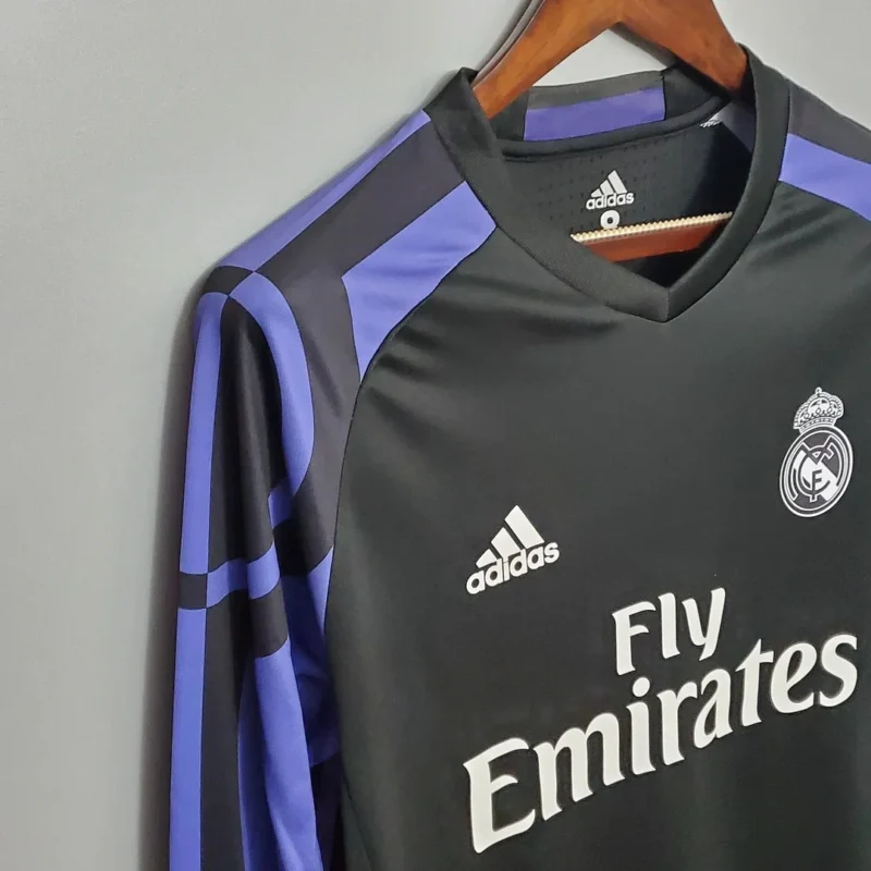 2016/2017 Retro Long Sleeve Real Madrid Third Away 1:1 Thai Quality - Image 6