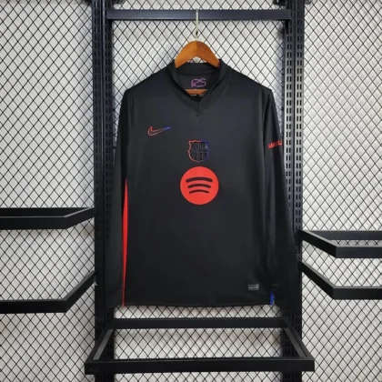 2024/2025 Long Sleeve Barcelona Away Football Shirt 1:1 Thai Quality
