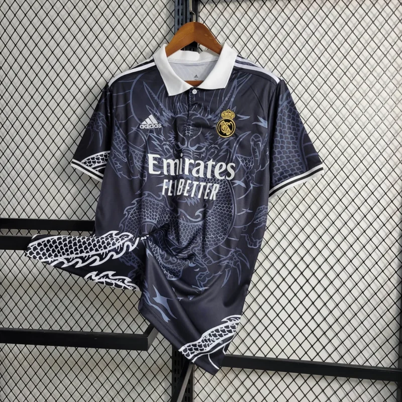 2023/2024 Real Madrid Chinese Dragon Black Football Shirt - Image 8