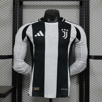 2024/2025 Player Version Juventus Home Long Sleeve Football Shirt 1:1 Thai Quality