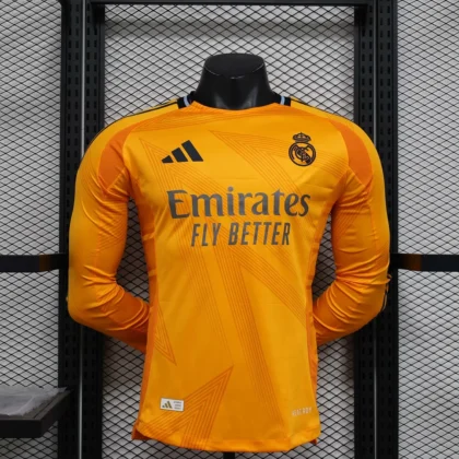 2024/2025 Player Version Real Madrid Away Long Sleeve Football Shirt 1:1 Thai Quality