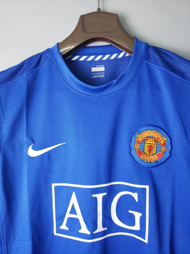 2007/2008 Retro Manchester United Football Shirt Away 1:1 Thai Quality - Image 3