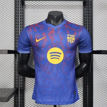 2025/2026 Player Version Barcelona Special Edition Blue Football Shirt 1:1 Thai Quality