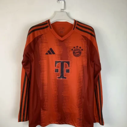 2024/2025 Bayern Munich Home Long Sleeve Football Shirt 1:1 Thai Quality