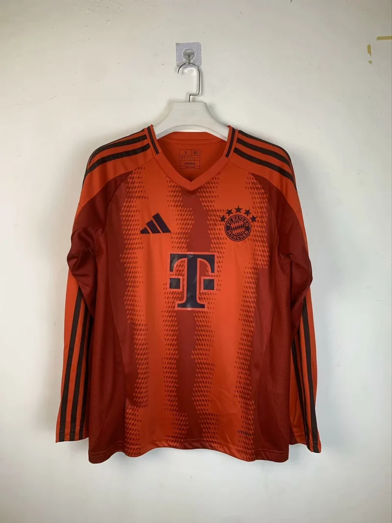 2024/2025 Bayern Munich Home Long Sleeve Football Shirt 1:1 Thai Quality
