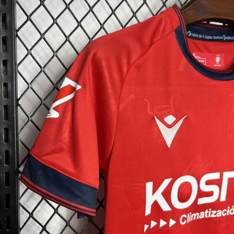 2024/2025 Osasuna Home Football Shirt 1:1 Thai Quality Kids Size - Image 5