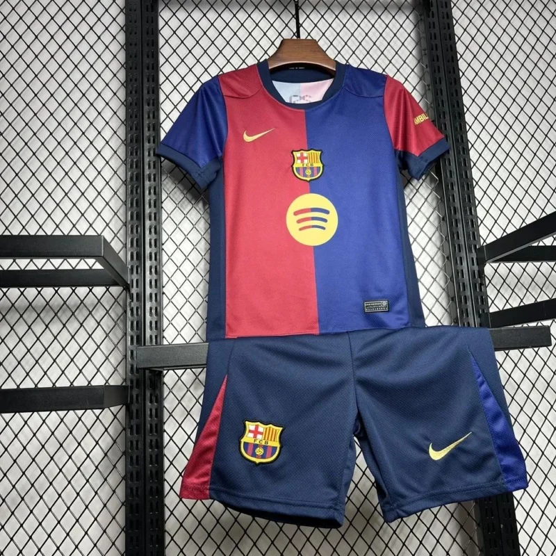 2024/2025 Barcelona Home Football Shirt 1:1 Thai Quality Kids Size - Image 2
