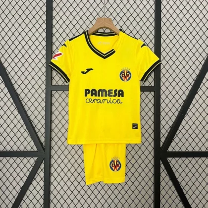 2024/2025 Villarreal Home Football Shirt 1:1 Thai Quality Kids Size