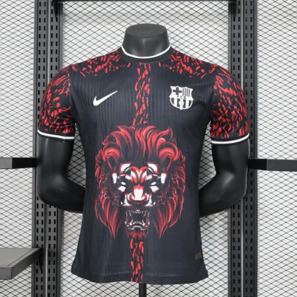 2024/2025 Player Version Barcelona Lion Head Special Edition Red  Football Shirt 1:1 Thai Quality