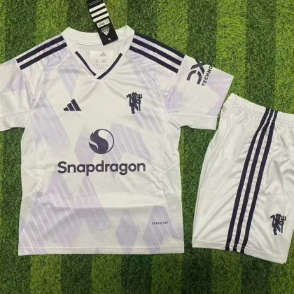 2025/2026 Manchester United Away  Football Shirt 1:1 Thai Quality Kids Size