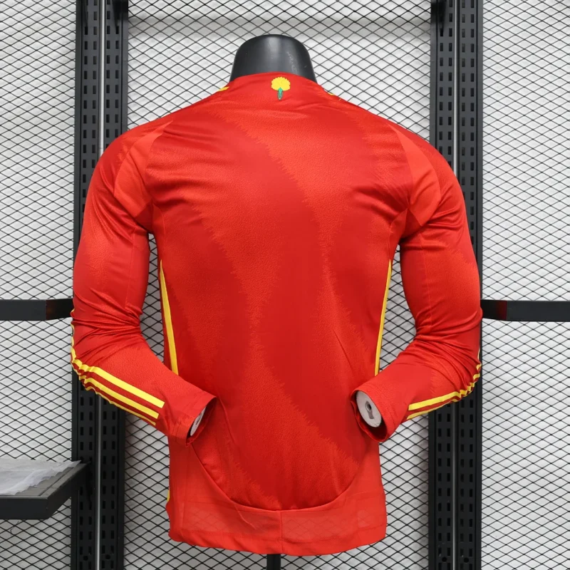 2024 Player Version Spain National Team Home Long Sleeve Football Shirt  1:1 Thai quality - Image 2