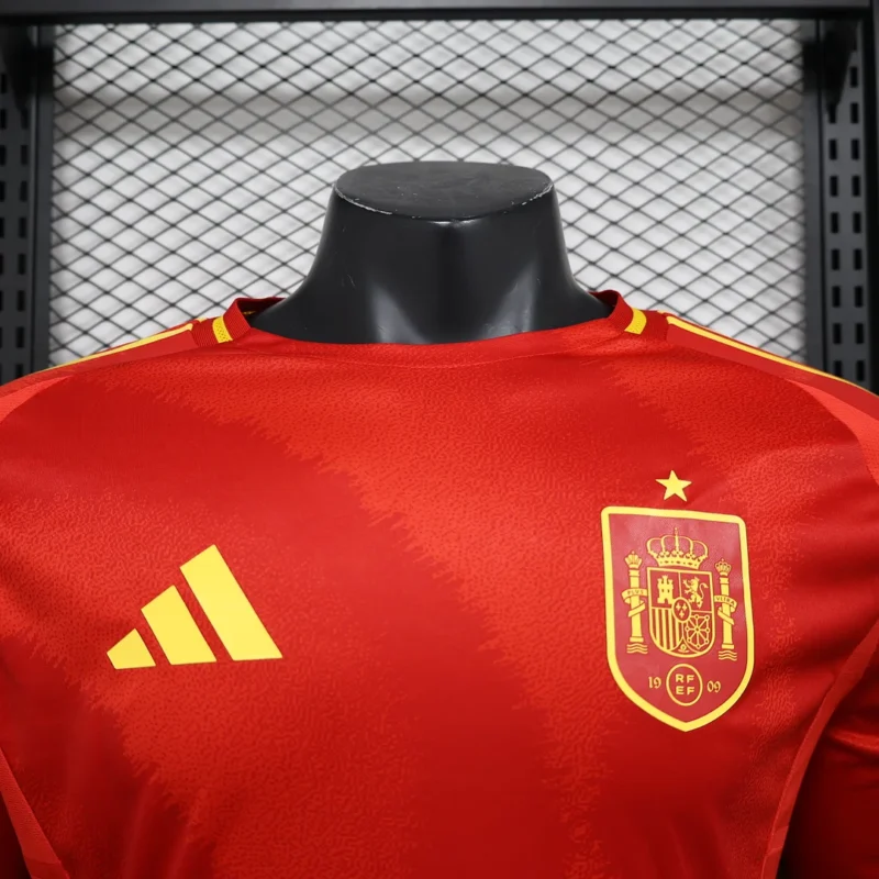 2024 Player Version Spain National Team Home Long Sleeve Football Shirt  1:1 Thai quality - Image 3