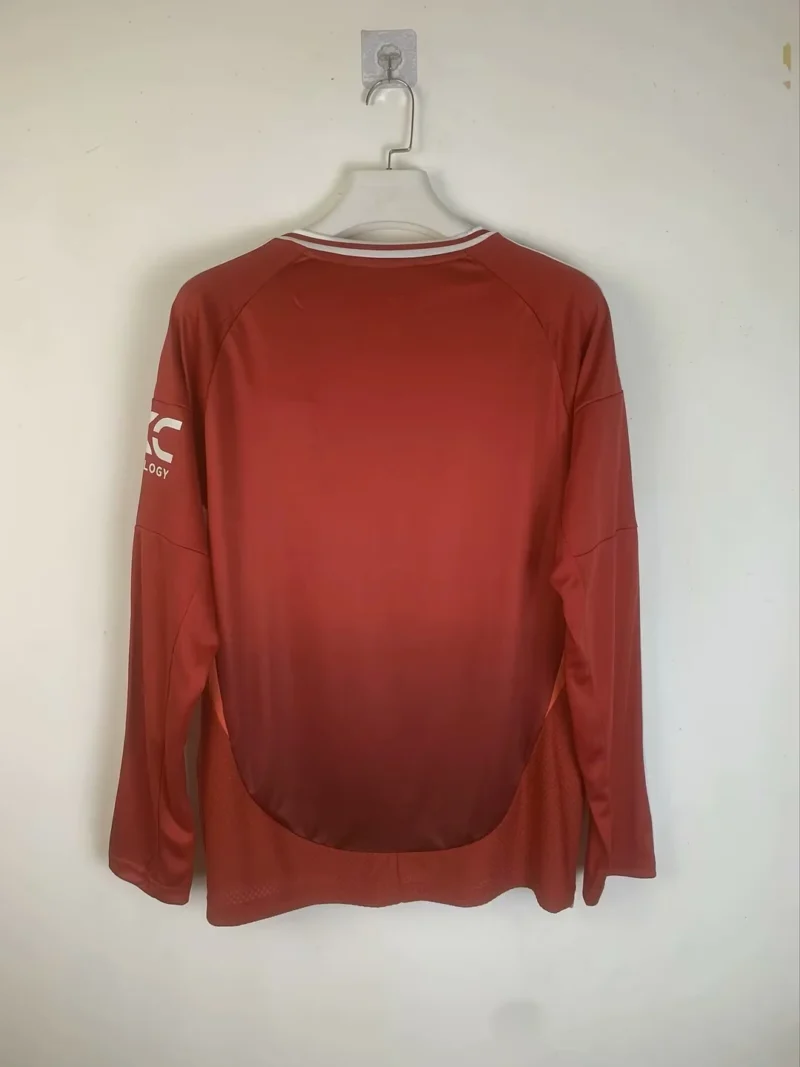 2024/2025 Manchester United Home Long Sleeve Football Shirt 1:1 Thai Quality - Image 2