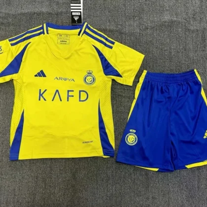 2024/2025 Al-Nassr Home Football Shirt 1:1 Thai Quality Kids Size