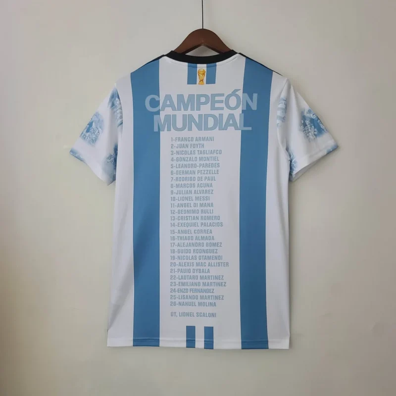 2022 Argentina Home Champion Commemorative Edition Jersey - Image 2