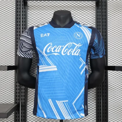 2024/2025 Player Version Napoli Pre-Match Training Suit Soccer Jersey 1:1 Thai Quality
