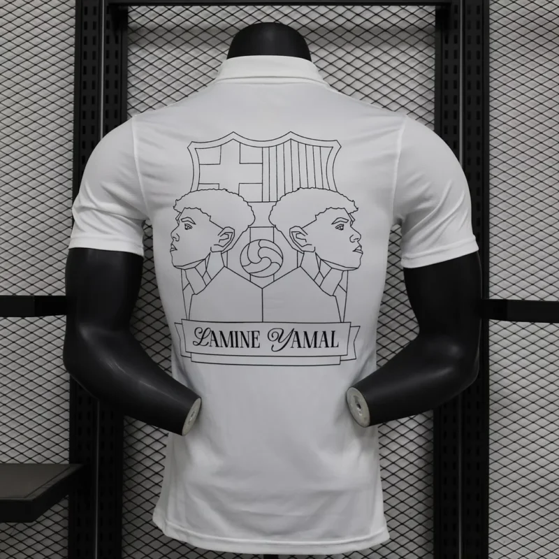 2024/2025 Player Version Barcelona Yamal Kopa Award Commemorative Edition White Football Shirt 1:1 Thai Quality - Image 2