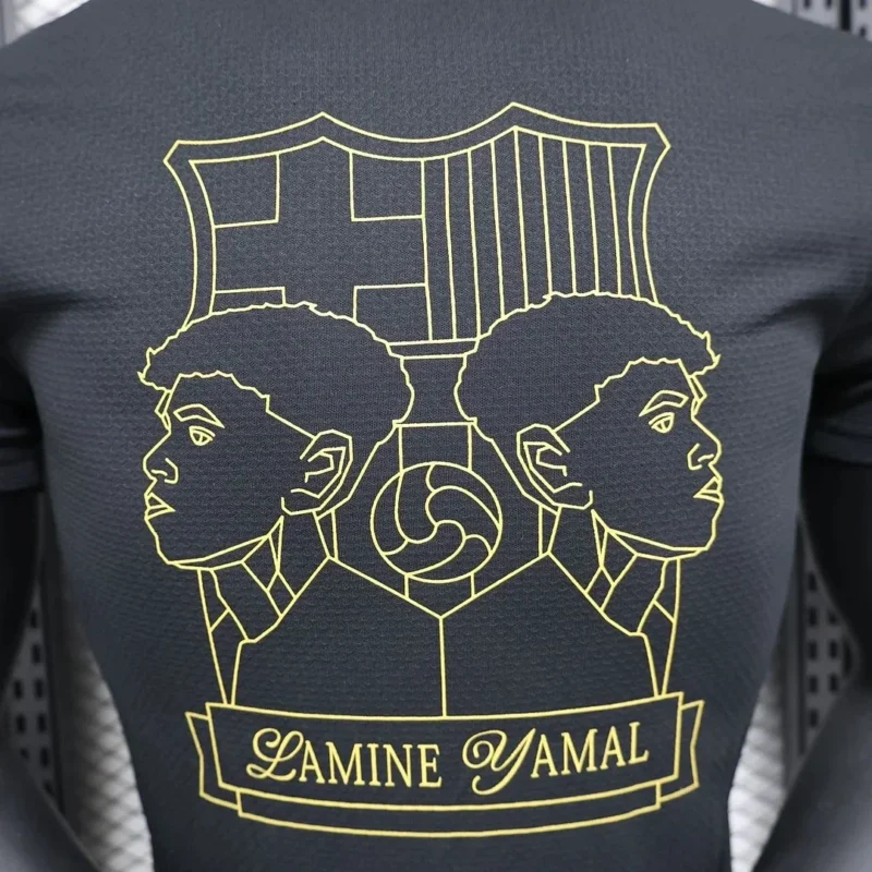 2024/2025 Player Version Barcelona Yamal Kopa Award Commemorative Edition Black Football Shirt 1:1 Thai Quality - Image 4