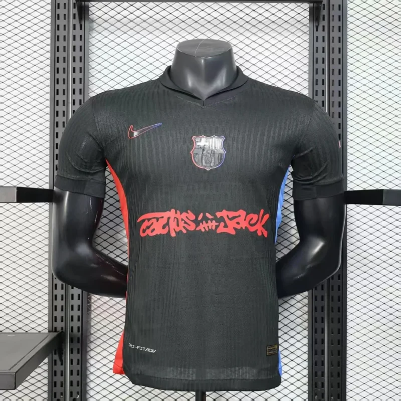 2024/2025 Player Version Barcelona Away Limited Edition TRAVIS SCOTT Football Shirt 1:1 Thai Quality