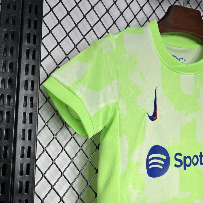 2024/2025 Barcelona Third Away Football Shirt 1:1 Thai Quality Kids Size (With Sponsor) - Image 3