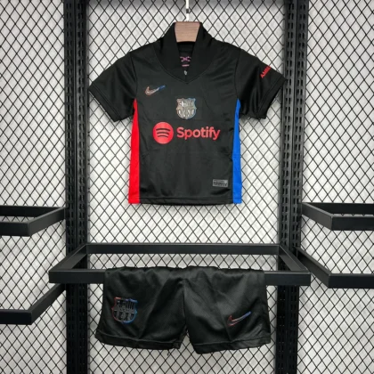 2024/2025 Barcelona Away Football Shirt 1:1 Thai Quality Kids Size (with sponsor)