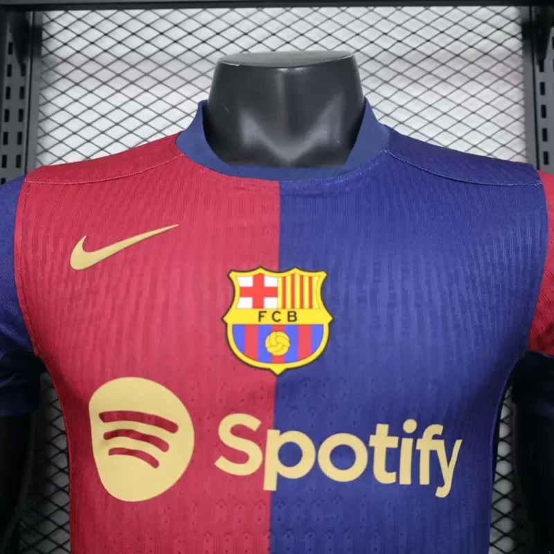 2024/2025 Player Version Barcelona Home Football Shirt 1:1 Thai Quality (With Sponsor) - Image 3