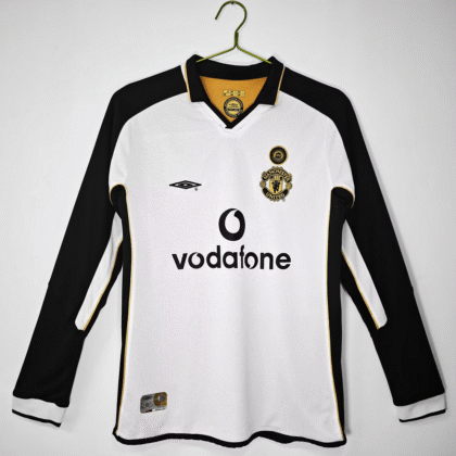 2001/2002 Retro Manchester United 100th Anniversary Edition Double-sided Long Sleeve Football Shirt 1:1 Thai Quality