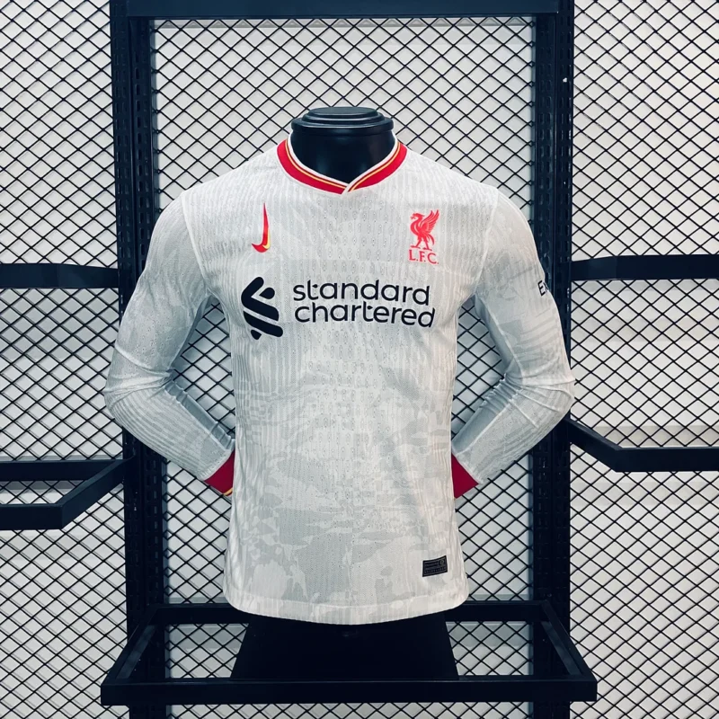 2024/2025 Player Version Liverpool Third Away Long Sleeve Soccer Jersey 1:1 Thai Quality