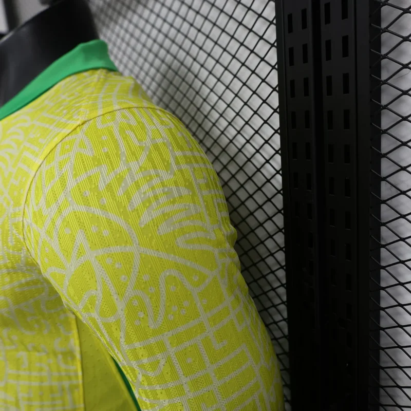 2024 Player Version Brazil Home Long Sleeve Soccer Jersey 1:1 Thai Quality - Image 6