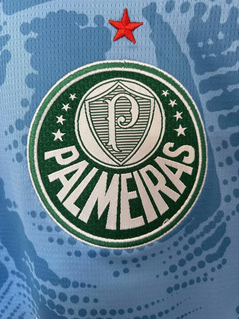 2025/2026 Palmeiras Goalkeeper Blue Football Jersey 1:1 Thai Quality - Image 3