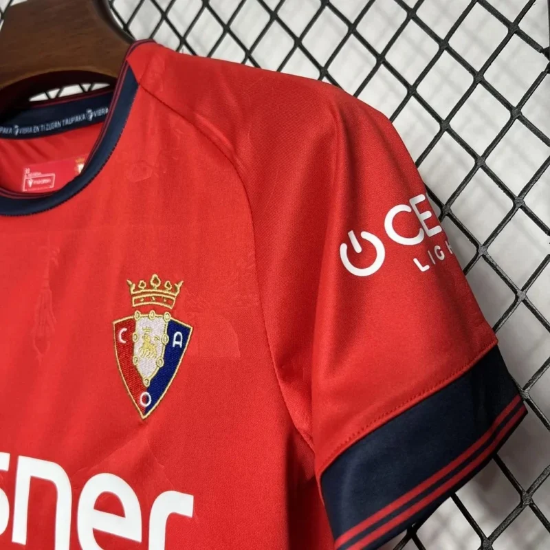 2024/2025 Osasuna Home Football Shirt 1:1 Thai Quality Kids Size - Image 6