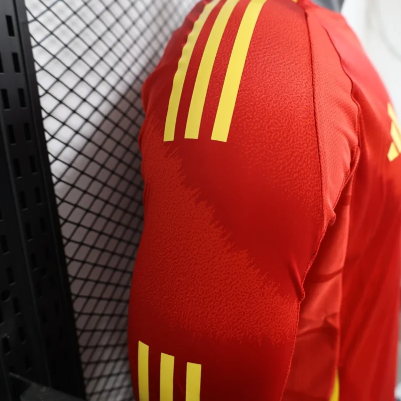 2024 Player Version Spain National Team Home Long Sleeve Football Shirt  1:1 Thai quality - Image 6