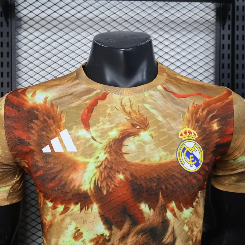 2025/2026 Player Version Real Madrid Special Edition Mud Yellow Football Shirt 1:1 Thai Quality - Image 3