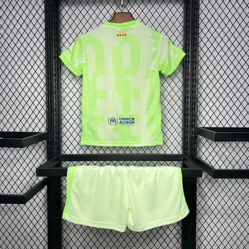 2024/2025 Barcelona Third Away Football Shirt 1:1 Thai Quality Kids Size (With Sponsor) - Image 2