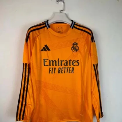 2024/2025 Real Madrid Away Long Sleeve Football Shirt 1:1 Thai Quality