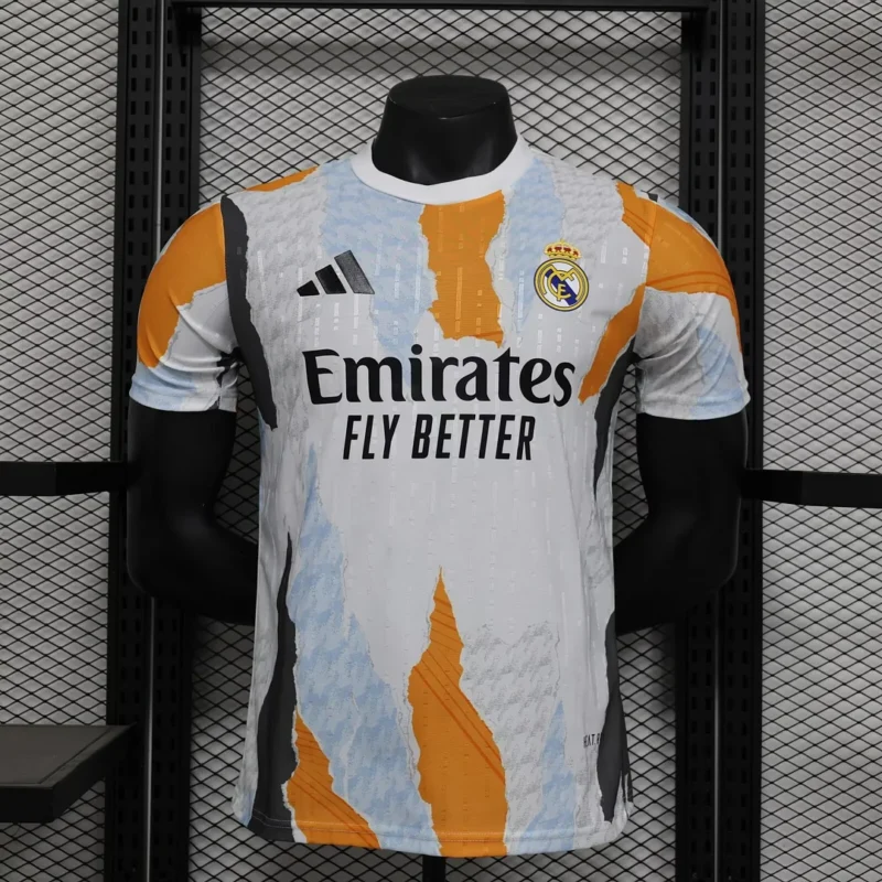 2024/2025 Player Version Real Madrid Pre-Match Training Suit Football Shirt 1:1 Thai Quality