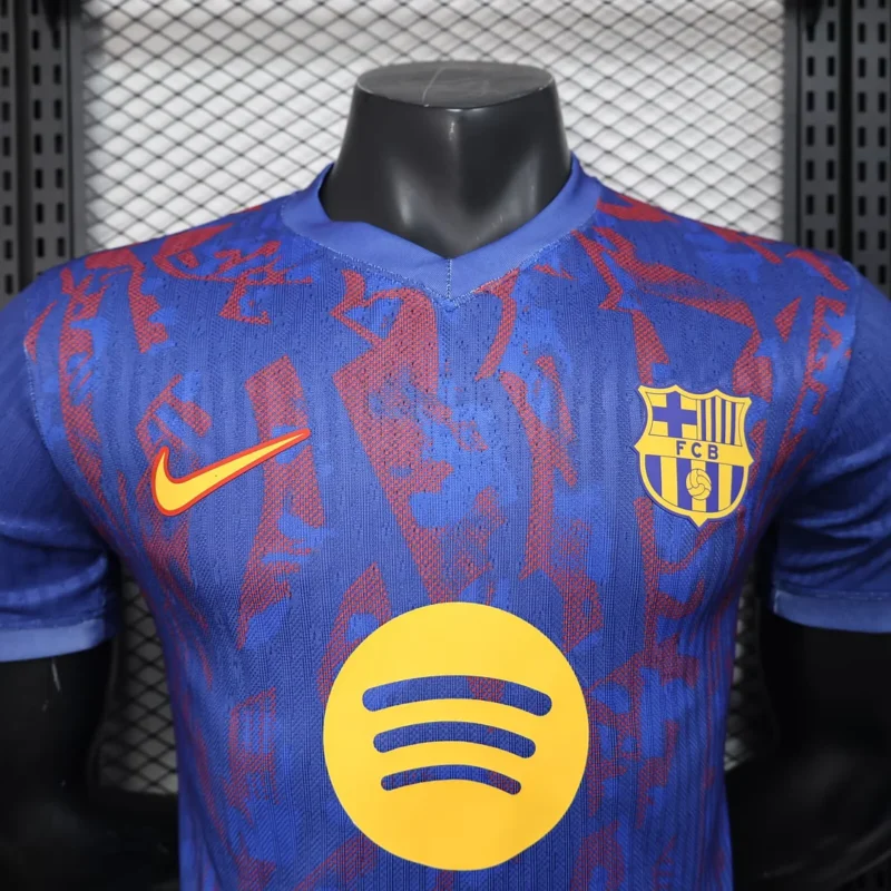 2025/2026 Player Version Barcelona Special Edition Blue Football Shirt 1:1 Thai Quality - Image 3
