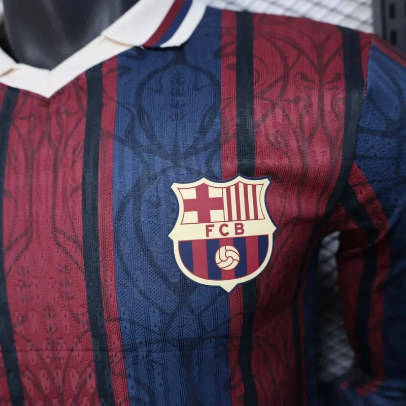 2025/2026 Player Version Long Sleeve Barcelona 125th Anniversary Edition Football Shirt 1:1 Thai Quality - Image 5