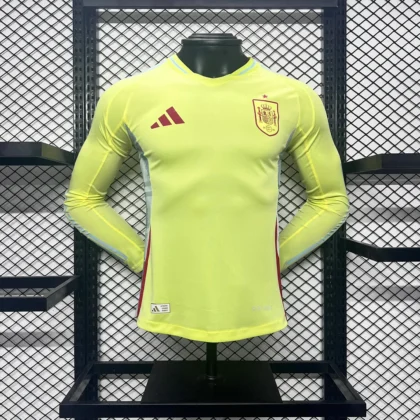 2024 Player Version Spain National Team Away Long Sleeve Football Shirt  1:1 Thai quality
