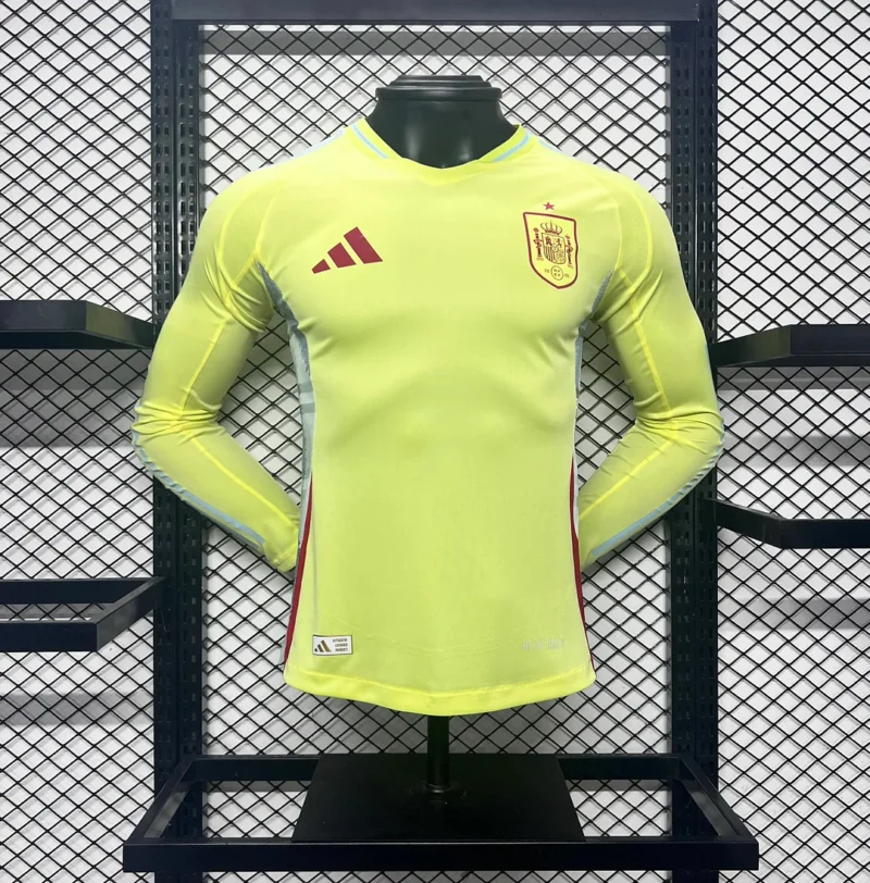 2024 Player Version Spain National Team Away Long Sleeve Football Shirt  1:1 Thai quality