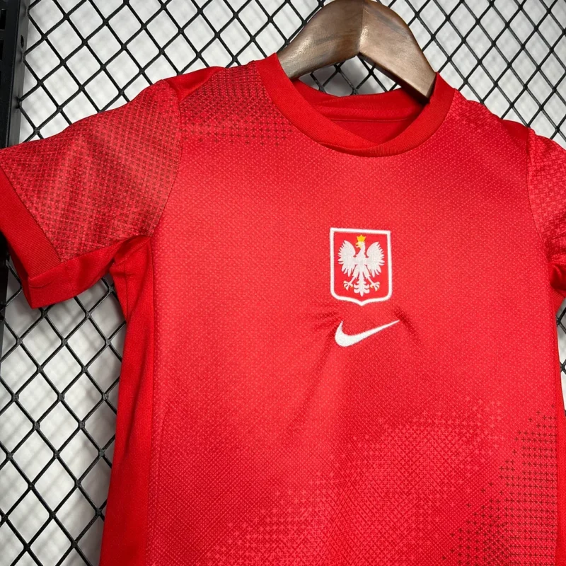 2024 Poland National Team Home Football Shirt 1:1 Thai Quality Kids Size - Image 4